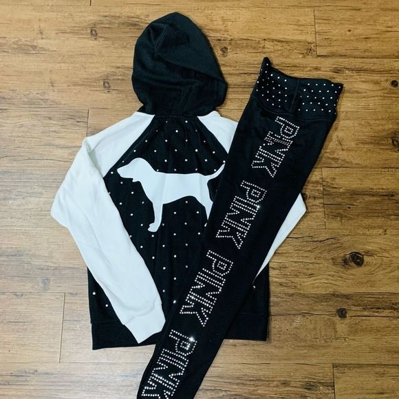 VS PINK PUP RHINESTONE BLING OUTFIT SET S - Picture 5 of 16